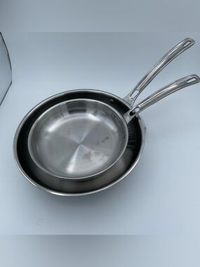 Viking 3-Ply Stainless Steel Frying Pans Skillet Lot 8” & 10” Induction